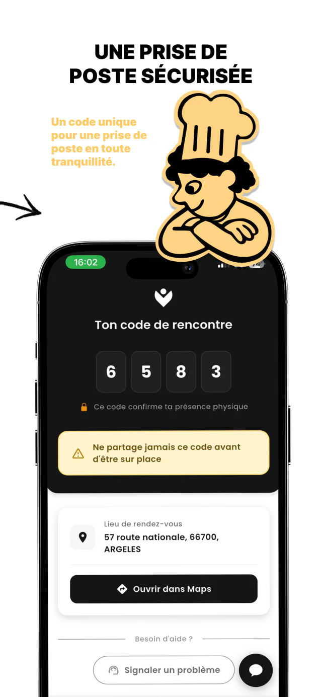 Une prise de poste sécurisée